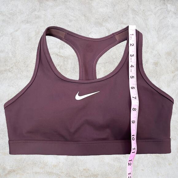 Nike Swoosh Padded Sports Bra | Brown | Size S | NWT - Picture 9 of 9
